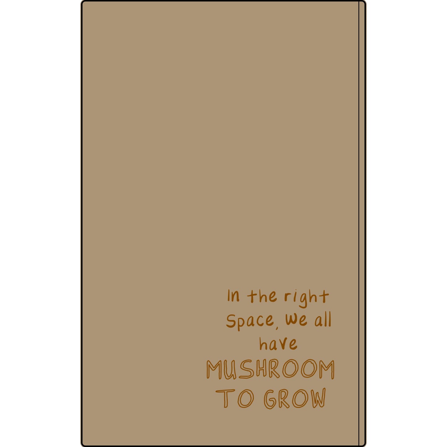 Tan Spore Booty Vegan Leather Journal