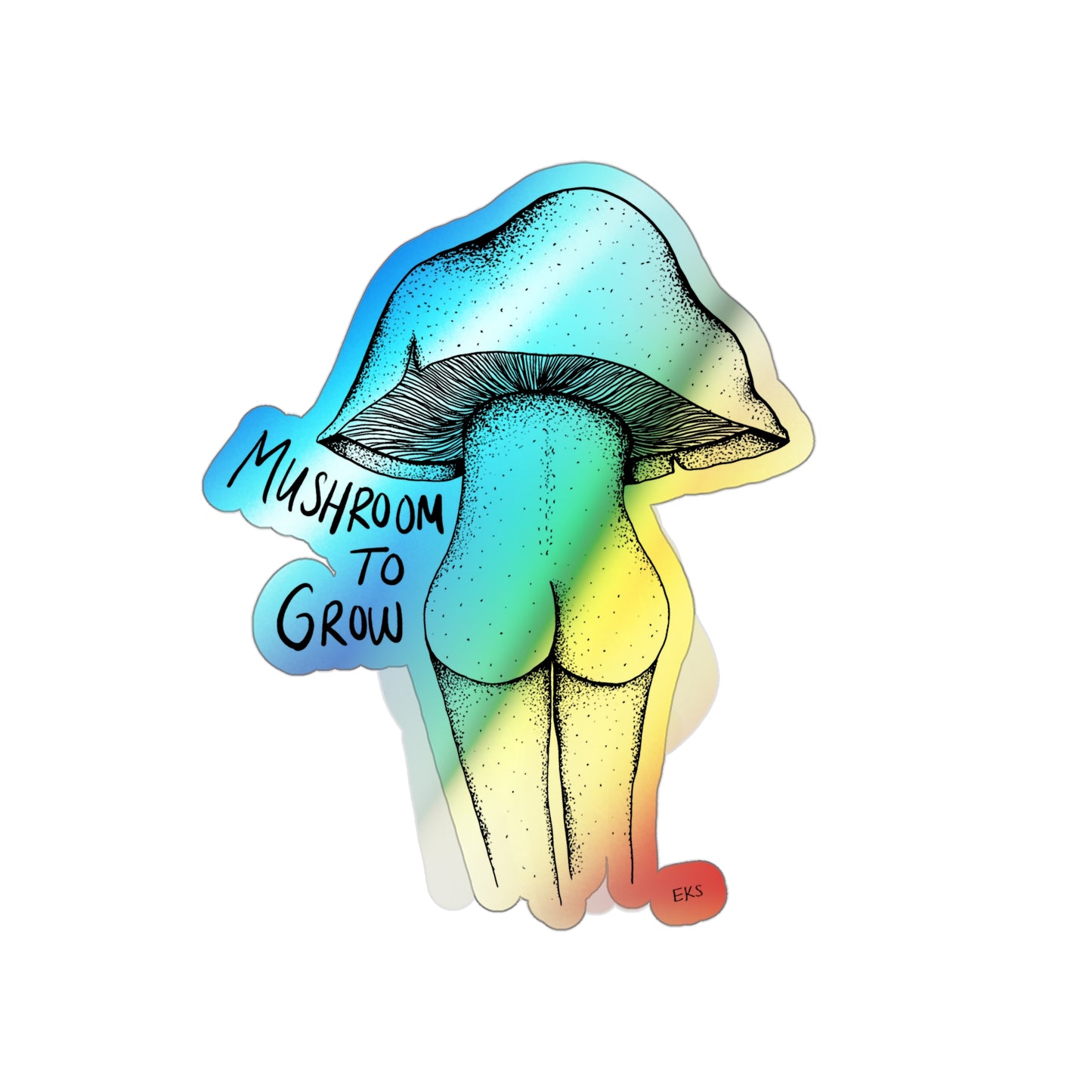 Spore Booty Holographic Die Cut Sticker