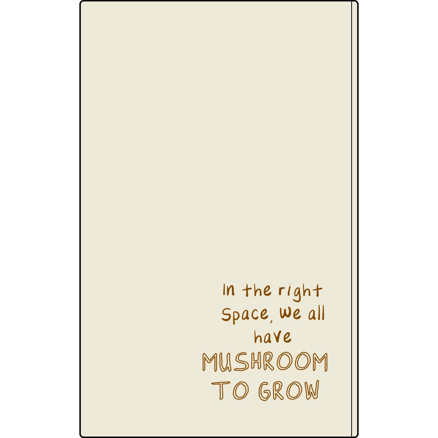 Tan Spore Booty Vegan Leather Journal