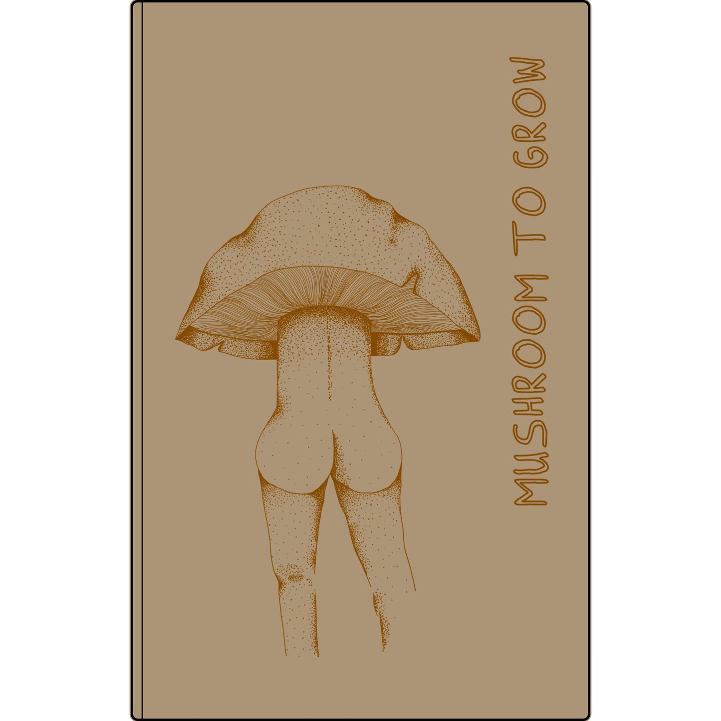 Tan Spore Booty Vegan Leather Journal