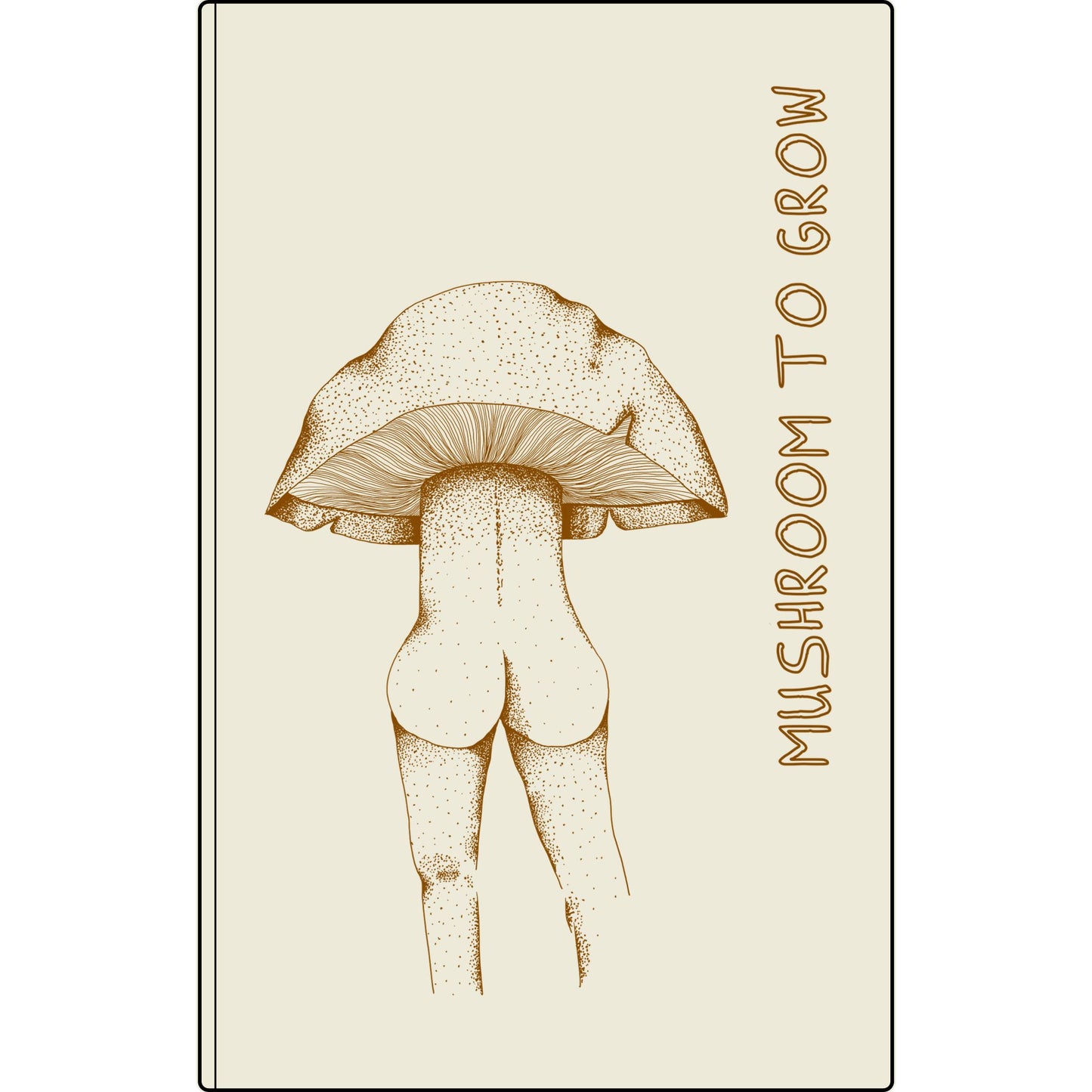Tan Spore Booty Vegan Leather Journal